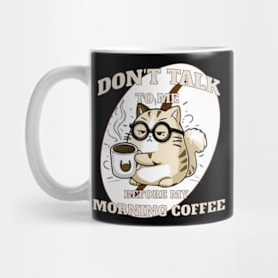 Grumpy Coffee Cat Mug